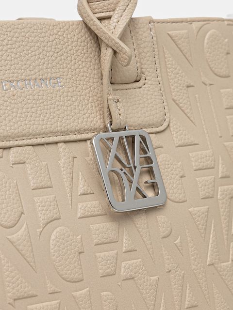 Armani Exchange torebka kolor beżowy XW001481 AF15774 - zdjęcie produktu nr 2