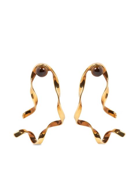DRIES VAN NOTEN wave earrings - Gold