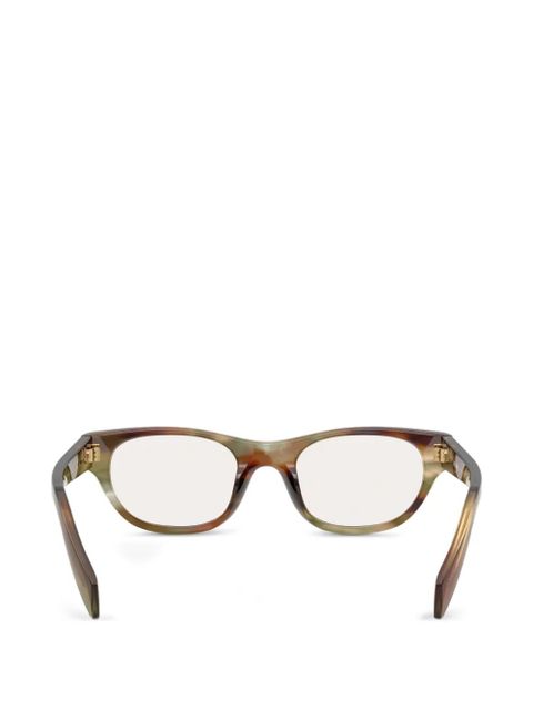 Prada Eyewear triangle-stud sunglasses - Brown