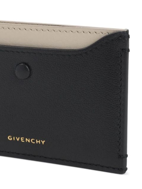 Givenchy leather two-tone cardholder - Black
