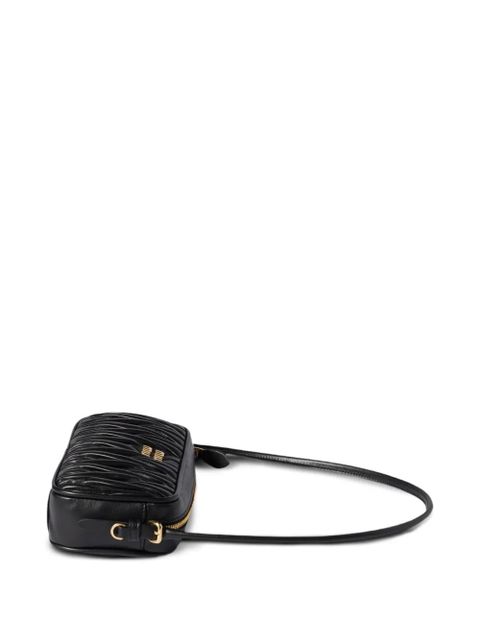 Miu Miu matelassé leather mini bag - Black