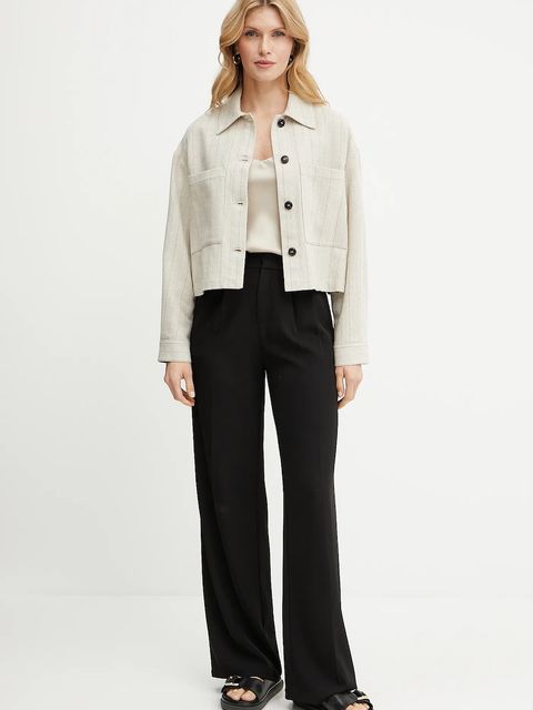 MAX&Co. kurtka koszulowa z domieszką lniu