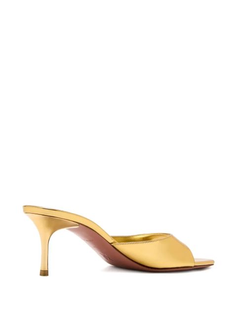 Amina Muaddi 60mm Jeanne metallic mules - Gold - zdjęcie produktu nr 2