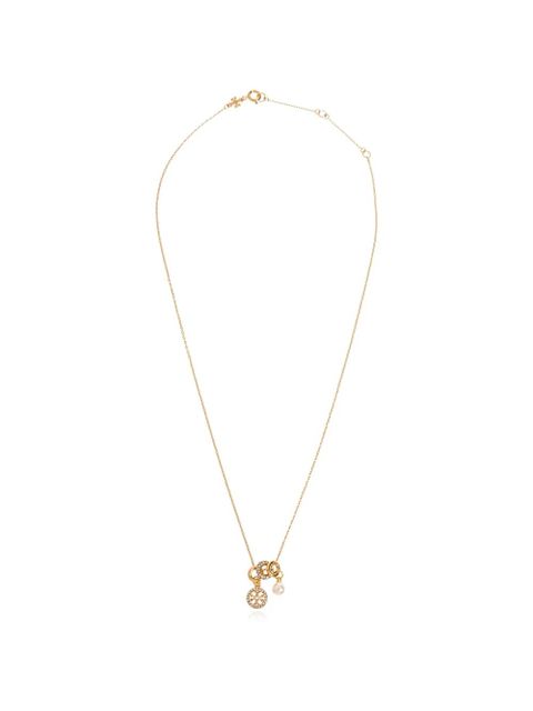 Tory Burch Icon Pavé Charm Pendant necklace - Gold - zdjęcie produktu nr 1