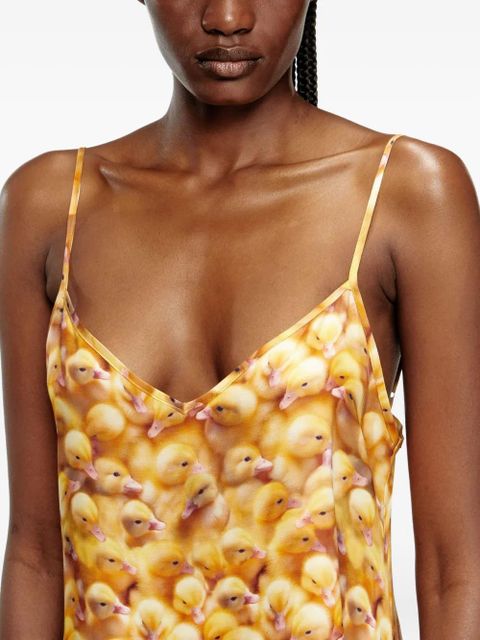 Diesel D-Ulcet print midi dress - Yellow