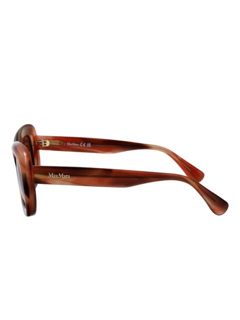 Max Mara Eyewear Elizabeth1 oval-frame sunglasses - Brown