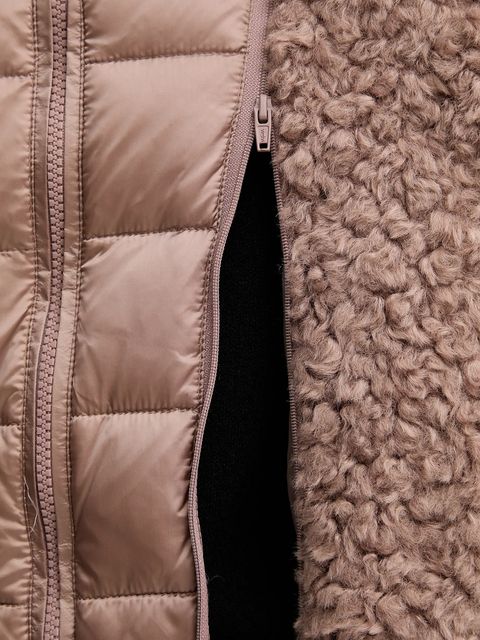 Bomboogie kurtka kolor brązowy przejściowa oversize CW7658TSFC5