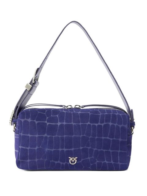 PINKO embossed logo shoulder bag - Blue - zdjęcie produktu nr 1
