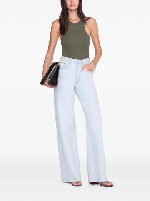 ANINE BING Cole ribbed tank top - Green - zdjęcie produktu nr 2