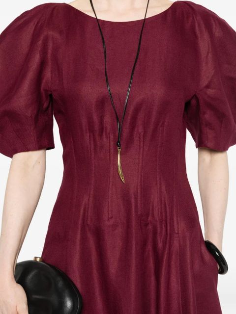 Gabriela Hearst puff-sleeve maxi dress - Red