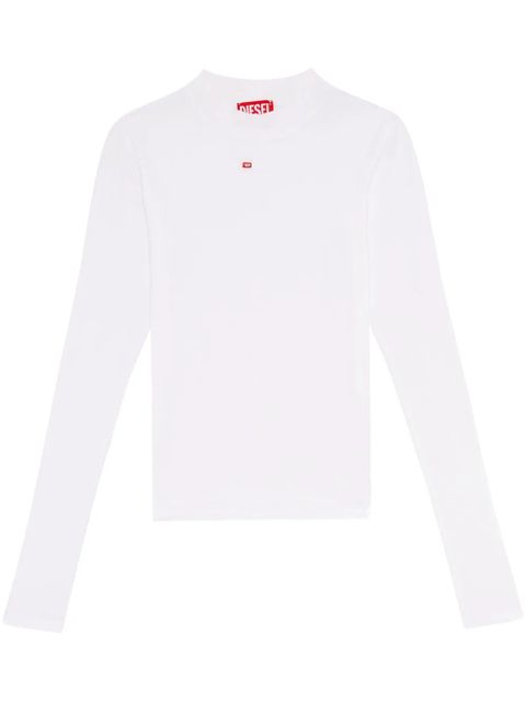 Diesel T-Mokky-Ls-Microdiv mock-neck top - White - zdjęcie produktu nr 1