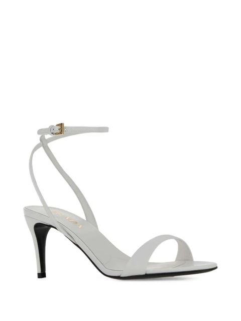 Prada leather buckled sandals - White - zdjęcie produktu nr 2