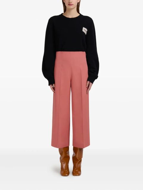 Marni virgin-wool high-waisted tailored trousers - Pink - zdjęcie produktu nr 2