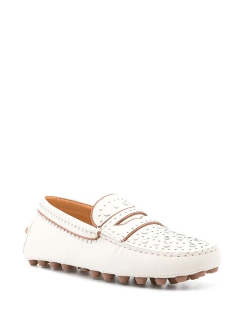 Tod's Gommino Macro studded loafers - White - zdjęcie produktu nr 2