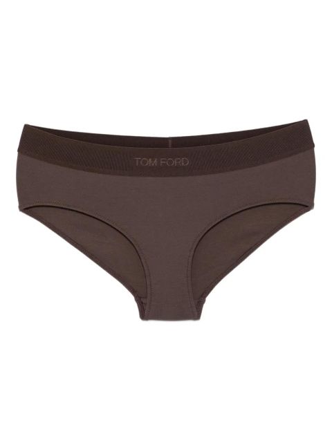 TOM FORD branded-waistband briefs - Brown - zdjęcie produktu nr 1