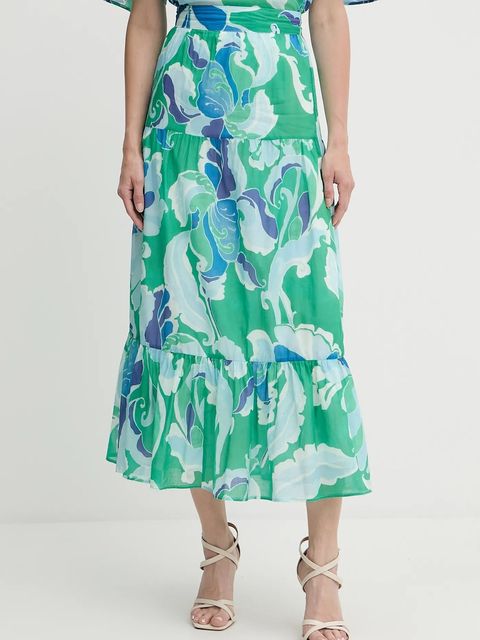 Morgan spódnica kolor zielony maxi rozkloszowana JFLIX.F - zdjęcie produktu nr 1