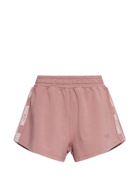 Moschino logo-tape shorts - Pink