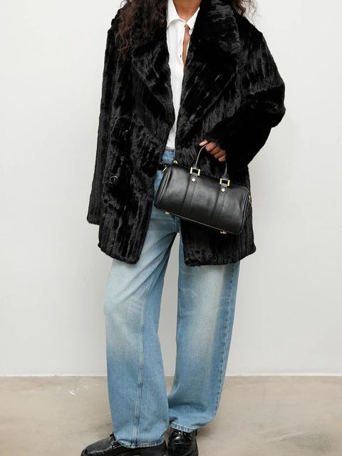 Answear.LAB płaszcz kolor czarny