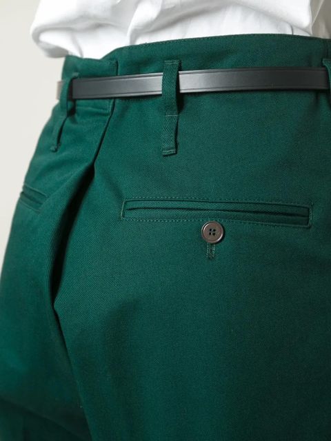 Golden Goose 'Kate' belted shorts - Green