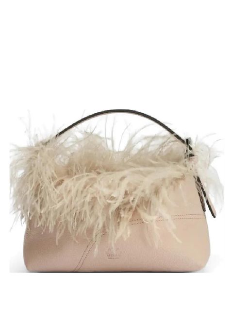 ATP Atelier Vadena feather-trim tote bag - Pink - zdjęcie produktu nr 1
