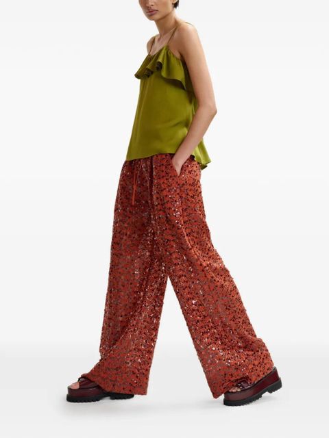Essentiel Antwerp ruffled-neck blouse - Green - zdjęcie produktu nr 2