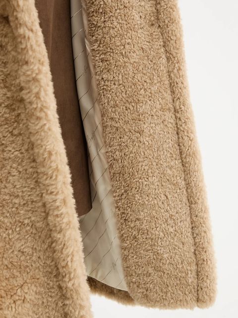 BOSS Orange płaszcz kolor beżowy 50548583