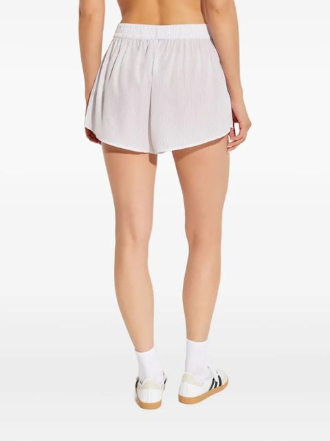 Alexander Wang pinstripe elastic-waist shorts - White