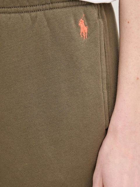 Polo Ralph Lauren spodnie dresowe kolor zielony gładkie 211943009