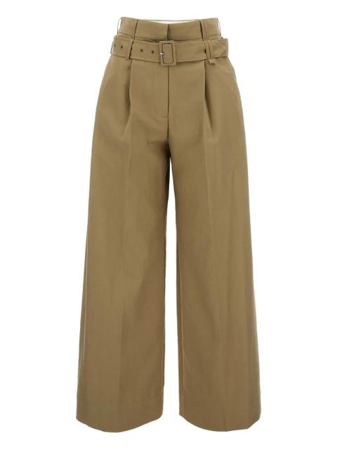 Simone Rocha pleated-front belted trousers - Neutrals - zdjęcie produktu nr 1