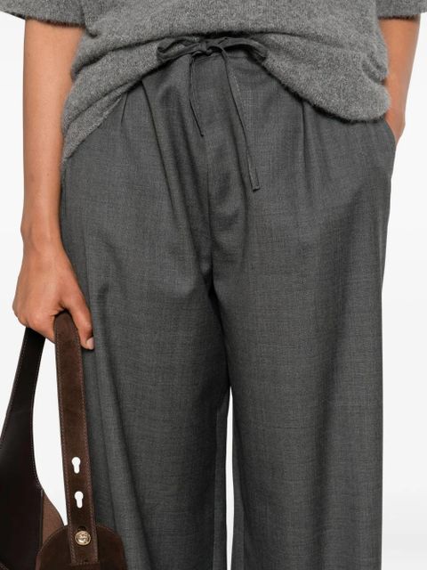 LouLou de Saison drawstring wool trousers - Grey