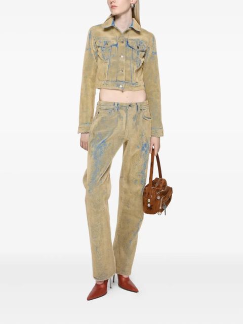 Acne Studios textured denim jacket - Neutrals - zdjęcie produktu nr 2