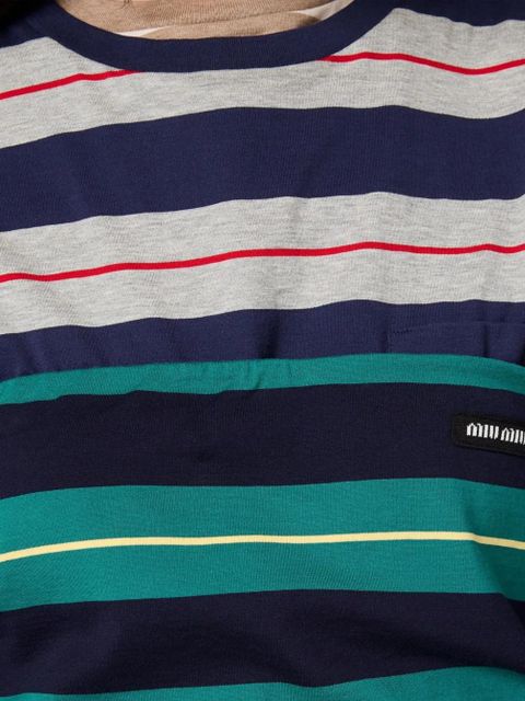 Miu Miu striped top - Green - zdjęcie produktu nr 2