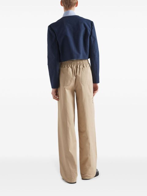 Prada poplin palazzo pants - Neutrals - zdjęcie produktu nr 2