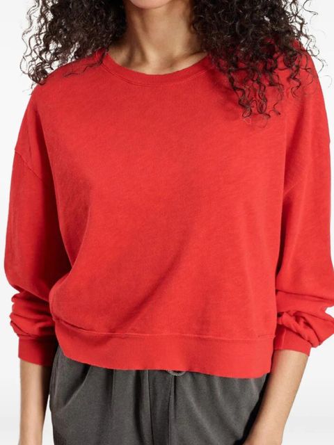 American Vintage Sonoma long-sleeve fine-knit T-shirt - Red