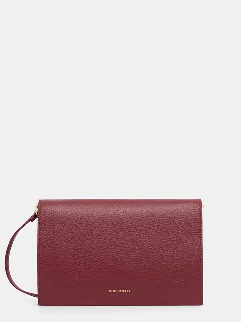 Coccinelle torebka skórzana kolor bordowy E5 S00 55 02 01 - zdjęcie produktu nr 1