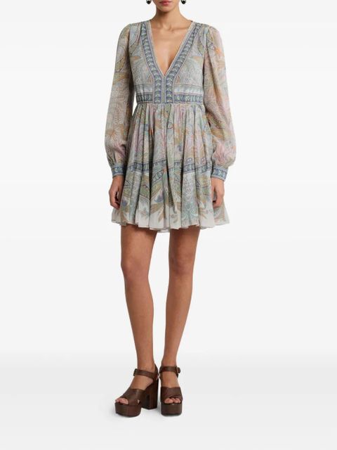 ETRO printed mini dress - Grey - zdjęcie produktu nr 2