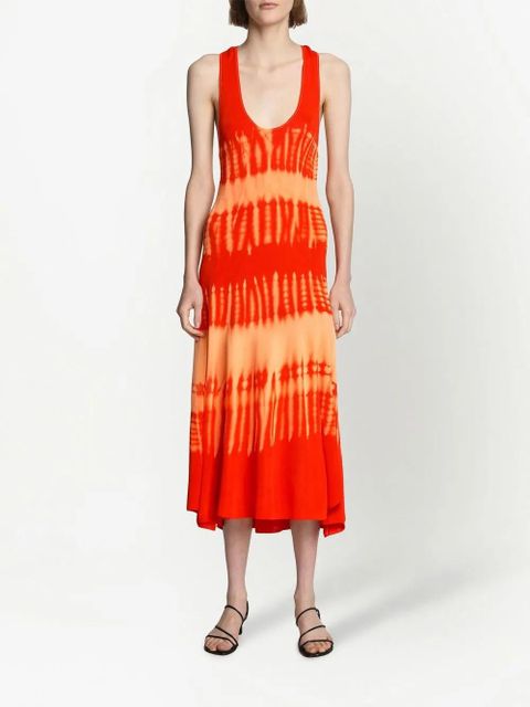 Proenza Schouler tie-dye print knitted dress - Orange - zdjęcie produktu nr 2