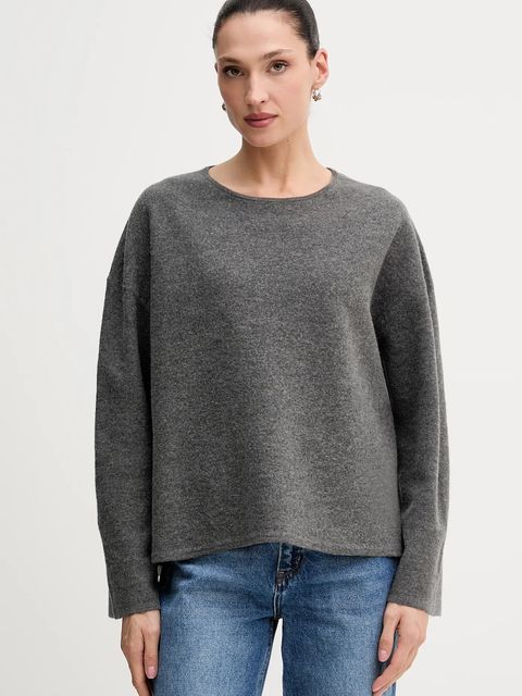 Marc O'Polo sweter z dodatkiem wełny damski kolor szary lekki 510609860487 - zdjęcie produktu nr 1