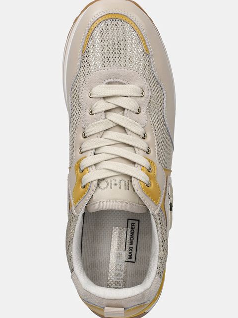 Liu Jo sneakersy LIU JO MAXI WONDER 01 damskie kolor beżowy BA6009PX077S1856