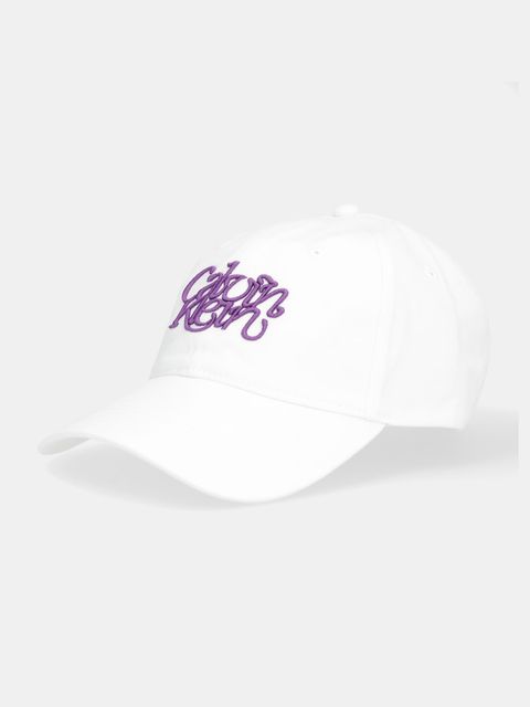 Calvin Klein czapka z daszkiem bawełniana kolor biały LV04F5032G - zdjęcie produktu nr 1