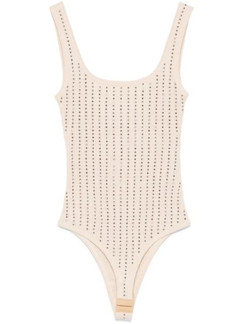 The Attico crystal-embellished bodysuit - Neutrals - zdjęcie produktu nr 1
