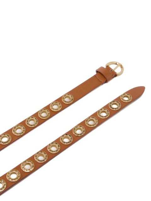 PINKO eyelet embellished belt - Brown