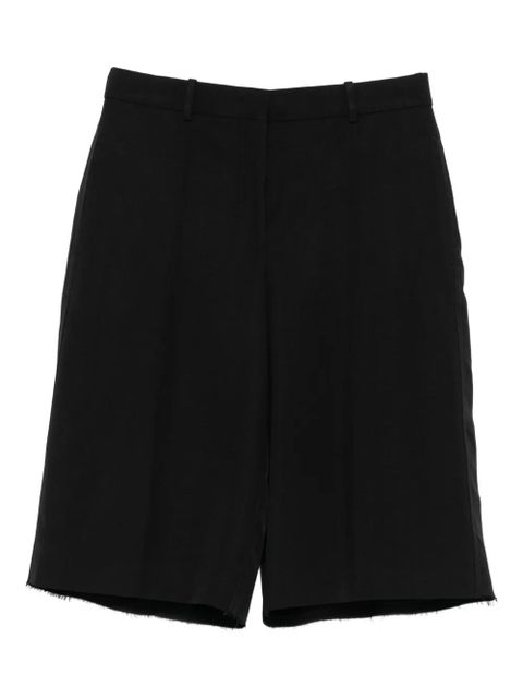 Jil Sander frayed-hem shorts - Black - zdjęcie produktu nr 1