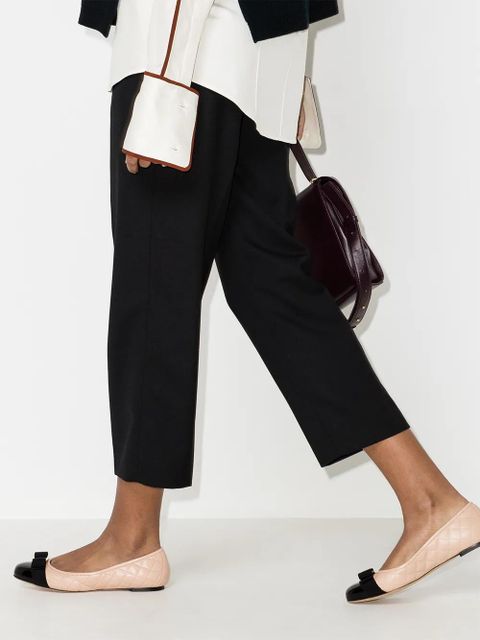 Ferragamo quilted ballerina shoes - Neutrals