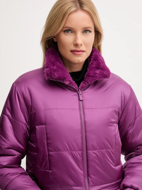 Save The Duck kurtka dwustronna YUKI kolor fioletowy zimowa D32492W.FURY21