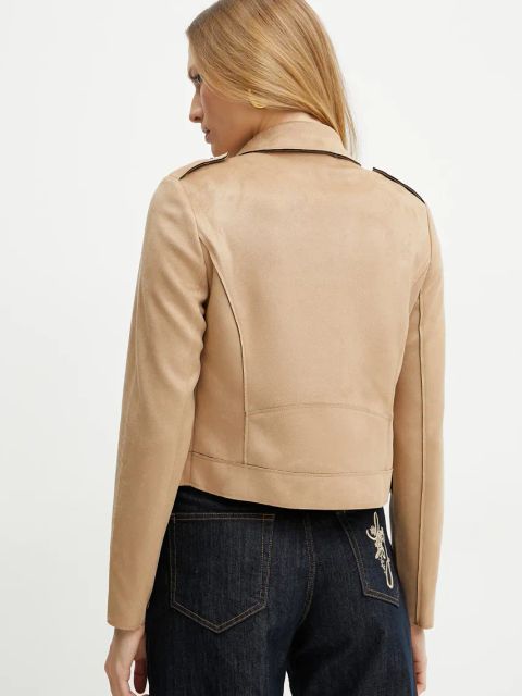 Morgan ramoneska GOUSMI damska kolor brązowy przejściowa GOUSMI