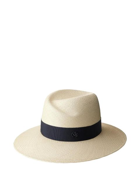 Maison Michel Virginie straw fedora hat - Neutrals - zdjęcie produktu nr 1