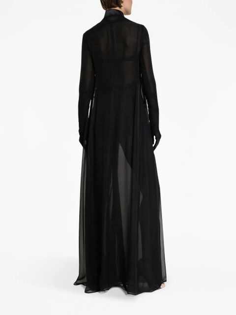 Dolce & Gabbana wide-leg stretch-silk trousers - Black - zdjęcie produktu nr 2