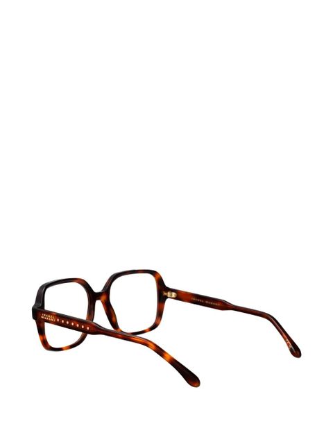 Isabel Marant Eyewear geometric studded glasses - Brown