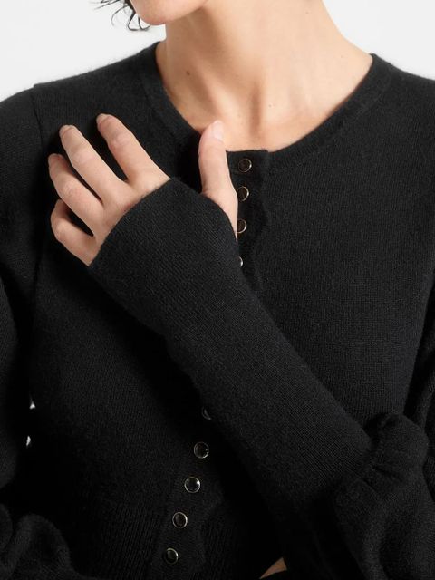 Manière De Voir Michele knitted scallop-hem playsuit - Black